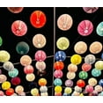 thumbnail image 4 of Pack of 3 Round Paper Lanterns Lamp Wedding Birthday Party Decoration, 4 of 7