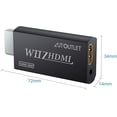 thumbnail image 2 of XINQIHANG Wii to HDMI Converter WII2HDMI Wii Signal to HDMI Support 720P 1080P 3.5MM Audio HD Video Output Adapter with 1M HDMI Cable Compatible with Nintendo Wii, 2 of 7