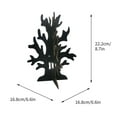 thumbnail image 3 of Halloween Decorations, Halloween Wooden Ornaments Ghost Horror Tree Ghost Festival Decoration Wooden Crafts, boxwood, black, 3 of 9