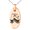 Rose, variant on Stainless Steel Letter R Initial 3D Monogram Engraved Small Oval Charm Pendant Necklace