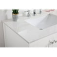 thumbnail image 5 of Elegant Decor Theo 36" Steel and Solid Wood Single Bathroom Vanity in White, 5 of 8