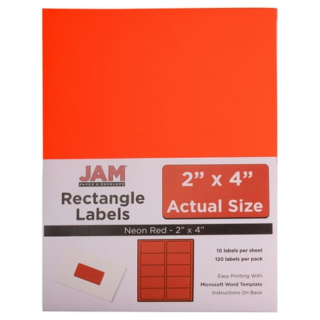 JAM PAPER Shipping Address Labels - Standard Mailing - Medium - 50.8 x 101.6 mm (2