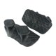 thumbnail image 4 of 2 piezas de agarres para levantamiento de pesas, agarres de mano para gimnasio, almohadillas flexibles para barra de pesas, palma de mano Negro, 4 of 8