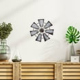 thumbnail image 4 of Gymnture Windmill Wall Decor Farmhouse Rustic Metal Ornament 30CM for Home Decor, 4 of 10