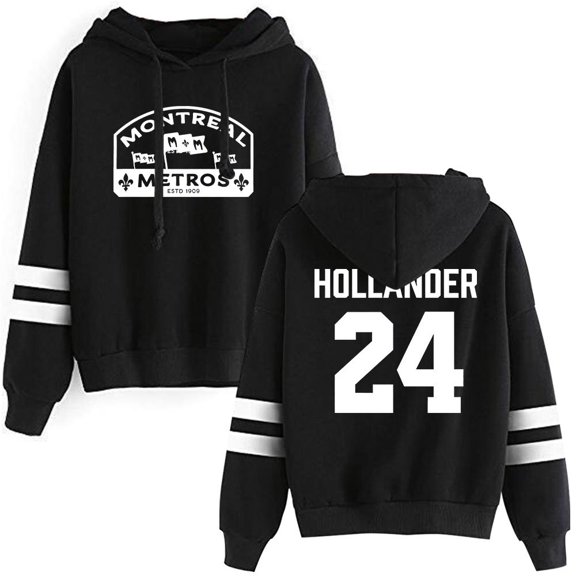 Heated Rivalry Hollander 24 Merch Hoodie Pocketless Parallel Bars Sleeve Unisex Casual Sweatshirts