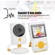 thumbnail image 3 of Monitor para bebés de 2,4 pulgadas con cámara Pantalla LCD Visión nocturna Teléfono inalámbrico para bebés 2,4G Control de voz Audio unidireccional para cuidado infantil(US), 3 of 5