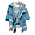 thumbnail image 1 of Cárdigan Zulema Tipo Kimono a Rayas para Mujer, 1 of 2