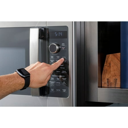 GE Profile - Profile Series 1.7 Cu. Ft. Convection Over-the-Range Microwave with Sensor Cooking and Chef Connect - Black slate