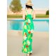 thumbnail image 3 of VESTIDO LARGO DE MUJER STRETCH DE ESTAMPADOS PRIMAVERALES, 3 of 5