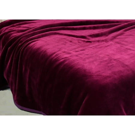 - Chezmoi Collection Heavyweight Thick One Ply Korean Style Faux Mink Oversized Blanket