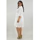 thumbnail image 2 of Vestido Roman Fashion algodón cinto Talla extra 8541 blanco 40, 2 of 7