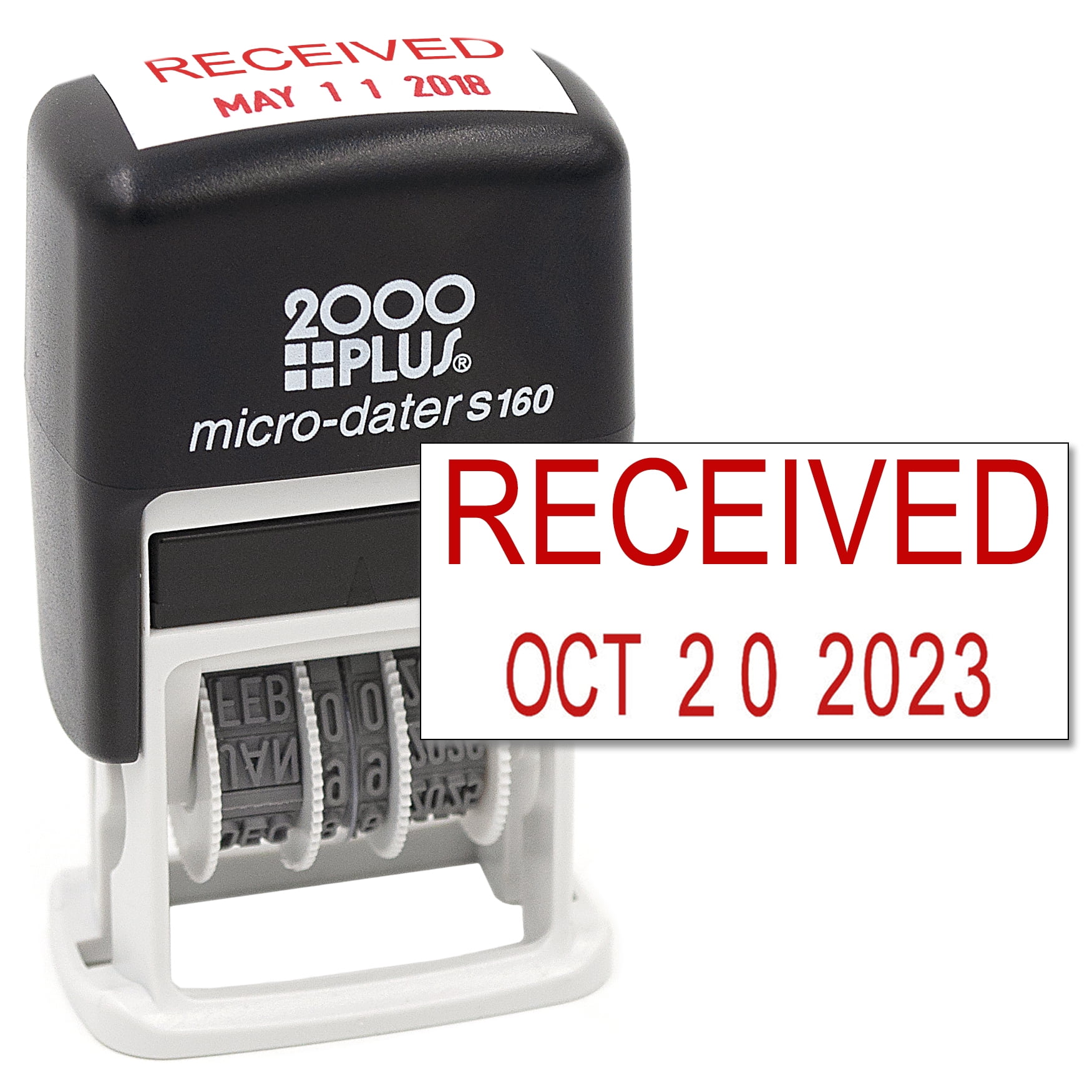 Cosco 2000 PLUS SelfInking Rubber Date Office Stamp with RECEIVED