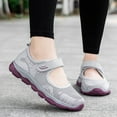 thumbnail image 4 of NOKIO Women Outdoor Mesh Solid Color Sports Shoes Runing Breathable Shoes Sneakers Fashion Casual Breathable Sport Running Platform Shoes Slip-On Walking Shoes, 4 of 4