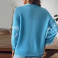 thumbnail image 5 of HCYSFG Womens Halloween Cardigan Sweater V Neck Button Front Long Sleeve Ghost Graphic Relaxed Fit Knit Holiday Layering Tops, 5 of 6