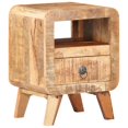 thumbnail image 1 of vidaXL Bedside Cabinet 30x30x41 cm Rough Mango Wood, 1 of 5