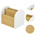 thumbnail image 6 of WeiLaiKeQi Table Remote Control Holder Creative Media Basket for Bedroom Office Kitchen White, 6 of 9