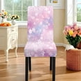 thumbnail image 3 of TSOVTHRID Cherry Blossom Star Print Dining Chair Seat Covers Set of 7 PCS Includes Dining Chair Covers with Tablecloths, Washable Table Cloth Scratch-Resistant Seat Protector for Party Decoration, 3 of 6