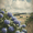 Blue Hydrangea Floral, variant on UXIEQU Mountain Sunset Reflection Canvas Wall Art Print 15.75x11.81 Inches