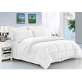 thumbnail image 1 of 8-Piece Bed-In-A-Bag Comforter - Silky Soft Stripe Design Comforter ,Bed Sheet Set ,With Double Sided Storage Pockets, King/Cal King, White, 1 of 3
