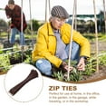 thumbnail image 4 of Uxcell Zip Ties Plastic Cable Ties, Self-Locking Wire Zip Tie Fit for Home Garden Office Workshop Travel Brown 6 Inch, 4 of 7