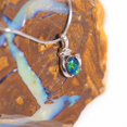 thumbnail image 3 of ENCHANTED CASTLE 14KT WHITE GOLD &amp; DIAMOND AUSTRALIAN BLACK OPAL NECKLACE, 3 of 5