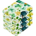 thumbnail image 4 of St. Patrick's Day Shamrock Washcloths Set of 6-12 x 12 inch Pure Cotton Wash Cloth Highly Absorbent and Soft Fingertip Towels Face Cloths for Bath, Spa Wash cloth, 4 of 7