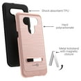 thumbnail image 3 of CoverON LG K51 / Reflect Case with Magnetic Metal Kickstand Protective Hybrid Phone Cover - SleekStand Series, 3 of 7