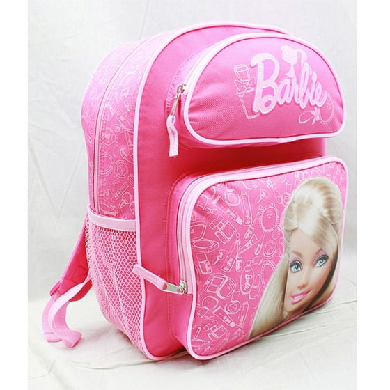 Barbie - Medium Backpack - Barbie - Pink New School Bag Book Girls