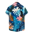 thumbnail image 5 of Guluxicc Mens Hawaiian Shirts Button Down Collared Short Sleeve Tops Summer Vacation Outdoor Casual Beach Shirts, 5 of 5