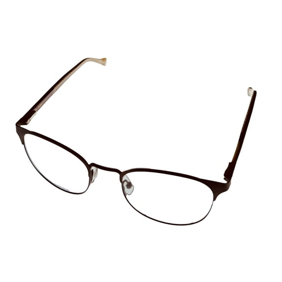 Lucky Mens Soft Square Stainless Steel Metal Frame. D112 Brown 51mm