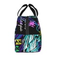 thumbnail image 2 of Lsque New York City Pattern Lunch Bag Women/Men Insulated Lunch Box,Small Leakproof Cooler Food Lunch Containers Reusable High Capacity Lunch Tote Bags, 2 of 6