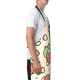 thumbnail image 3 of Pofeuu Frog Hold Strawberry Print Waterproof Apron with Pockets Adjustable Cooking Aprons Kitchen Bib for Baking Household Cleaning, 3 of 8