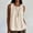 Beige, variant on MOJOGO Tie Shoulder Tops for Women Crewneck Sleeveless Tees Drawstring Neckline Tank Top Casual Summer Party Outfits