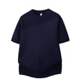 thumbnail image 3 of Maean Mens Short Sleeve Sweaters Ribbed Knit Basic Casual Fashion Crewneck Solid Color Summer Clothes, 3 of 4