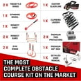 thumbnail image 5 of Fofana Ninja Warrior Obstacle Course 32 Piece Kids Backyard Playset 65 ft Slackline Ages 6+ Outdoor, 5 of 9