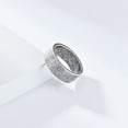 thumbnail image 3 of HIJONES Unisex Brushed Matte Ring for Men Women Stainless Steel Couples Promise Wedding Band 8mm Antique Silver Size 7, 3 of 5