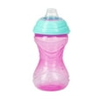 thumbnail image 4 of Nuby 2 Pack 10 Oz. Clik-It Cup with Silicone Spout, Pink & Aqua, 4 of 10
