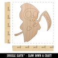 thumbnail image 2 of Cute Grim Reaper Death Halloween Wood Shape Unfinished Piece Cutout Craft DIY Projects - 4.70 Inch Size - 1/4 Inch Thick, 2 of 7