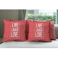 thumbnail image 6 of Ambesonne Saying Throw Pillow Cover 4 Pack, Motivation Boost, 16", Pale Grey Vermilion, 6 of 7