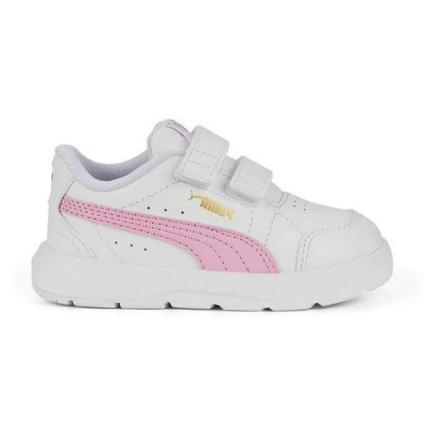 Tenis Puma Evolve Court V INF para Niñas Pequeñas 389146-05 blanco 12