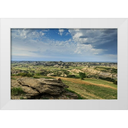 Galloimages Online 14x11 White Modern Wood Framed Museum Art Print Titled - Bucks Hill View