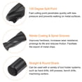 thumbnail image 4 of Uxcell 10 Pieces Twist Jobber Drill Bits 6.5mm Nitride Coated High Speed Steel (HSS) 4341, 4 of 5