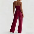 thumbnail image 3 of ZUKMRJPC Two Piece Sets for Women Spaghetti Straps Sleeveless Camisole Shirts Baggy Wide Leg Sweatpants Tracksuit Casual Gym Workout Sets, 3 of 8