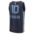 thumbnail image 3 of Men's Fanatics Luke Kennard Navy Memphis Grizzlies Fast Break Replica Player Jersey - Icon Edition, 3 of 3