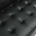 thumbnail image 6 of Modway Valour Modern Style Leather and Dense Foam Loveseat in Black Finish, 6 of 9