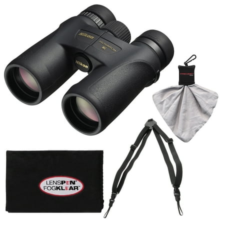Nikon Monarch 7 8x42 ED ATB Waterproof/Fogproof Binoculars with Case + Easy Carry Harness + Cleaning