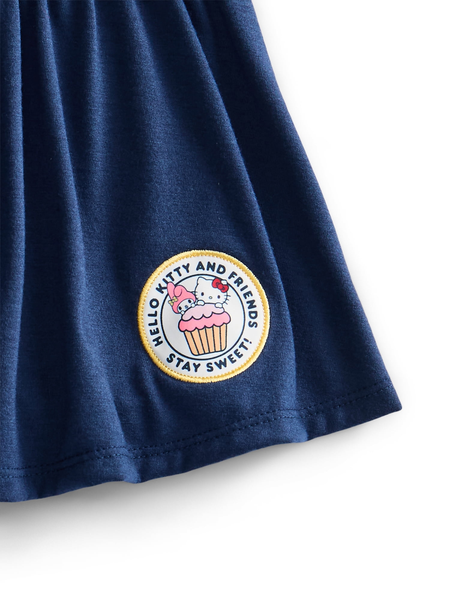 Wonder Nation x Hello Kitty Toddler Girls Double Waistband Skort, Sizes 12M-5T