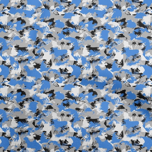 oneOone Polyester Spandex Blue Fabric Abstracts Diy Clothing Quilting Fabric Print Fabric By Yard 56 Inch Wide