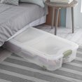 thumbnail image 4 of Sterilite 62 Liter Ultra™ Wheeled Underbed Storage Box - Green, 4 of 10