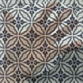 thumbnail image 3 of Geometric Tulle Curtains with Rod Pocket, Symmetrical Circular Pattern Floral Elements Japanese Mandala Flower Foliage, Sheer Drape for Wedding Party 2 Panels, 7 Sizes, Dark Blue Cream, by Ambesonne, 3 of 3